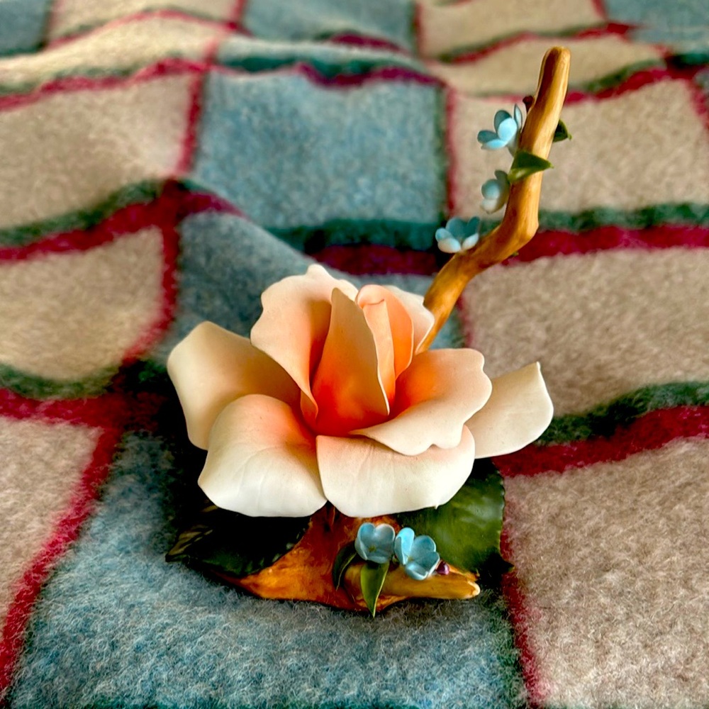 Rare bone porcelain Lady Helen Rose with Forget Me Nots